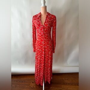 Asos western inspired floral maxi dress